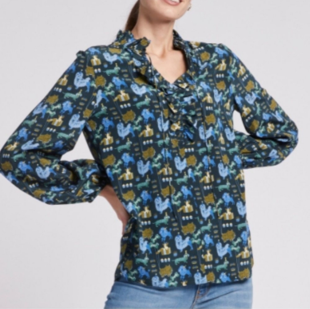 Tyler Boe Halprin Silk Shirt